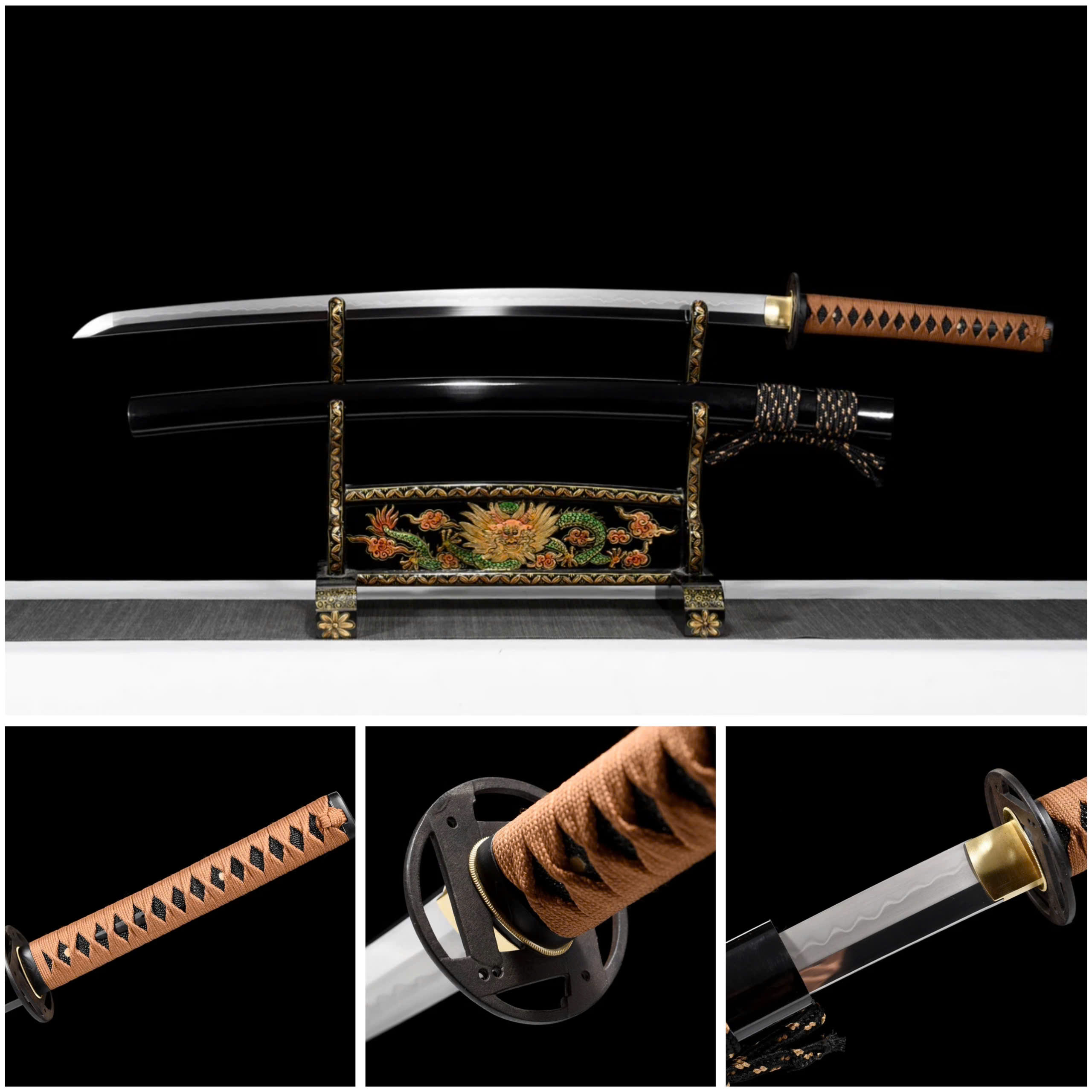 KATANA THÉP T10 / CLAY TEMPERED [CS MSP 18]